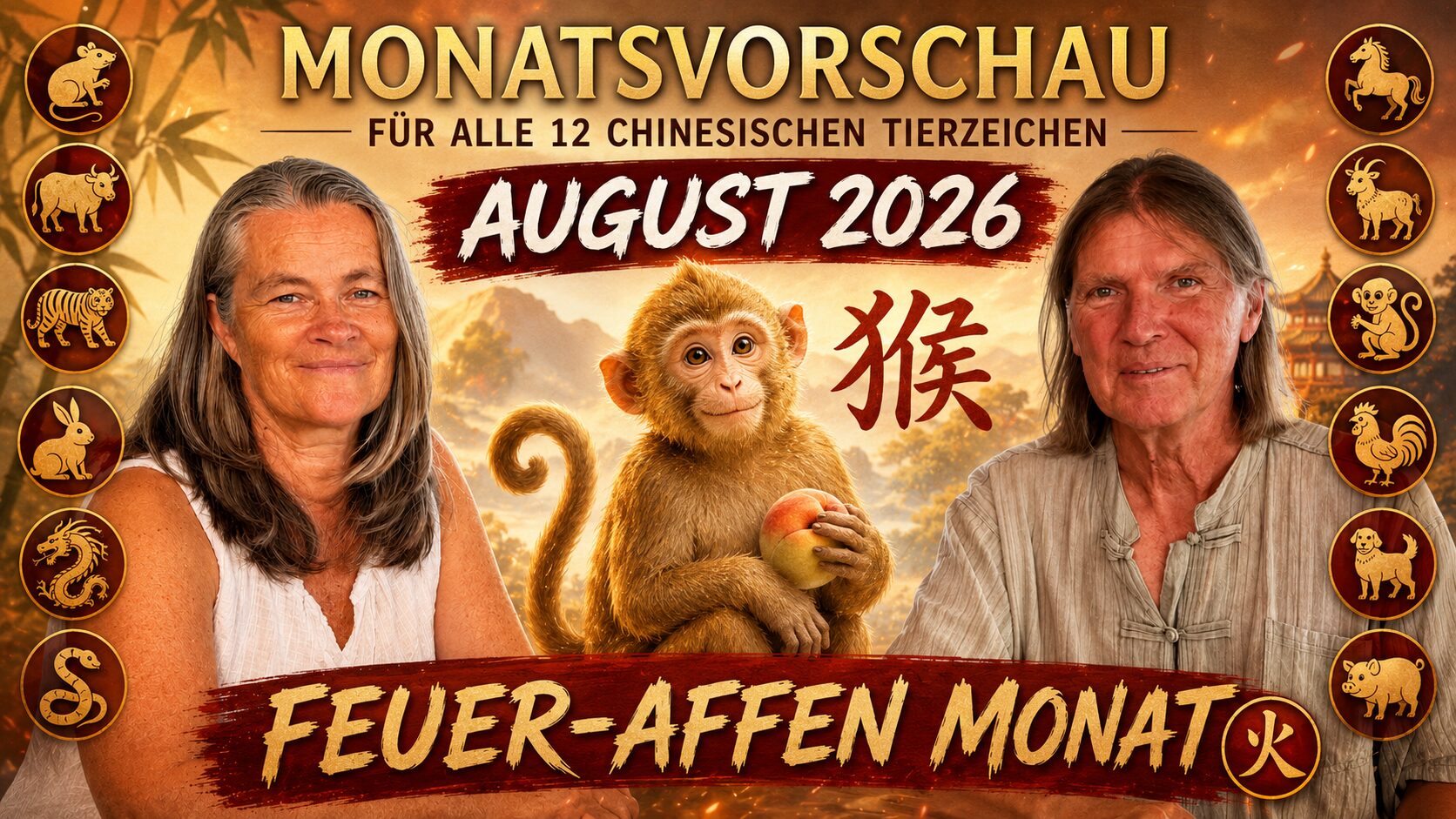 Chinesische Monatsvorschau Affenmonat